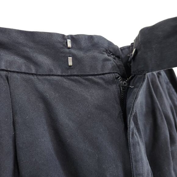 Gap Cotton High Rise Pleated Cargo Pants Trouser Black Size 6 Short Petite - Picture 2 of 12